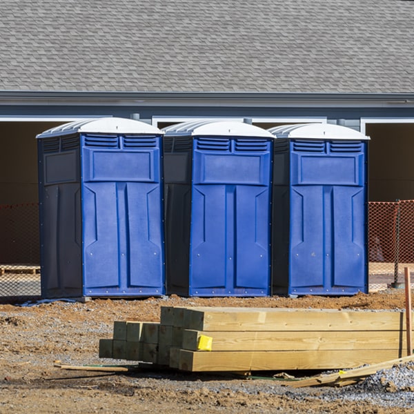 are there any restrictions on where i can place the porta potties during my rental period in Dunlo Pennsylvania